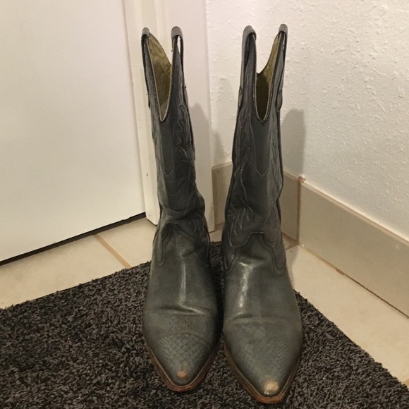 Vintage grey cowboy boots - women’s size 8.5 - Picture 11 of 11